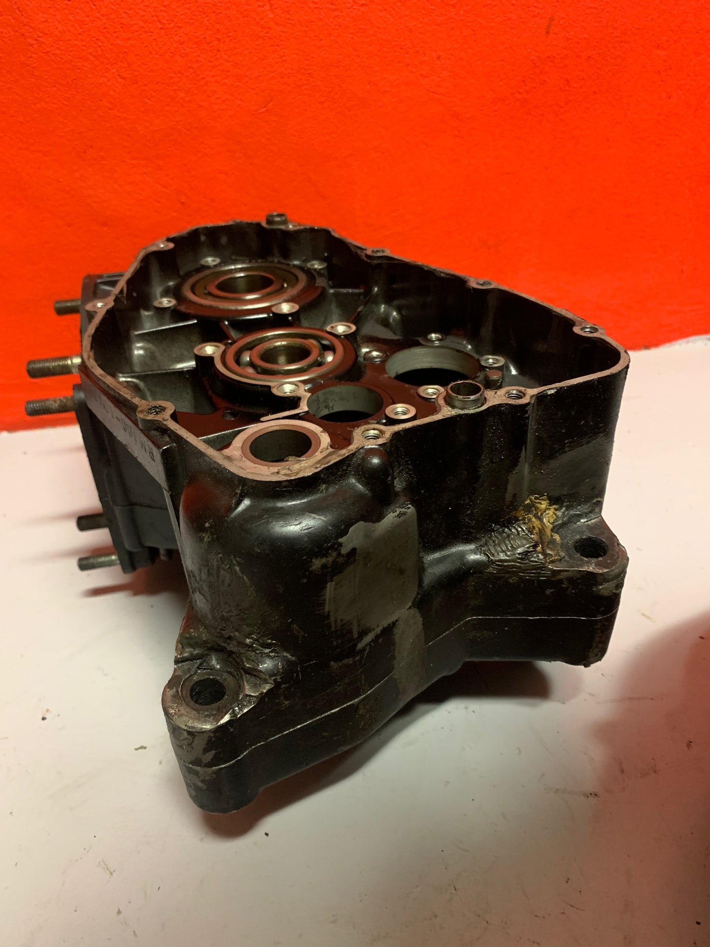 Suzuki RM400 Engine 1978 crankcase gearbox crankshaft