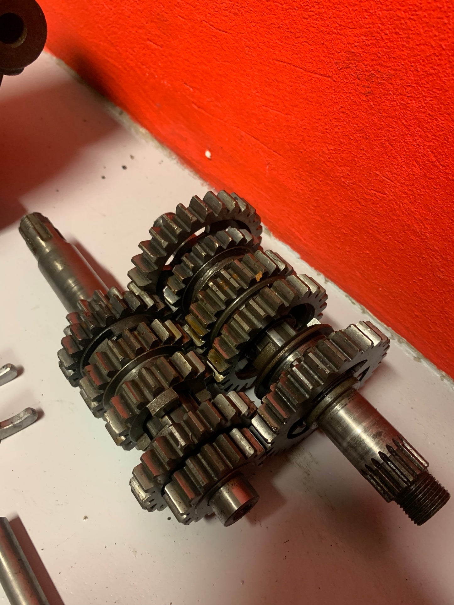 Suzuki Rm250 Engine 1980 crankcase gearbox crankshaft