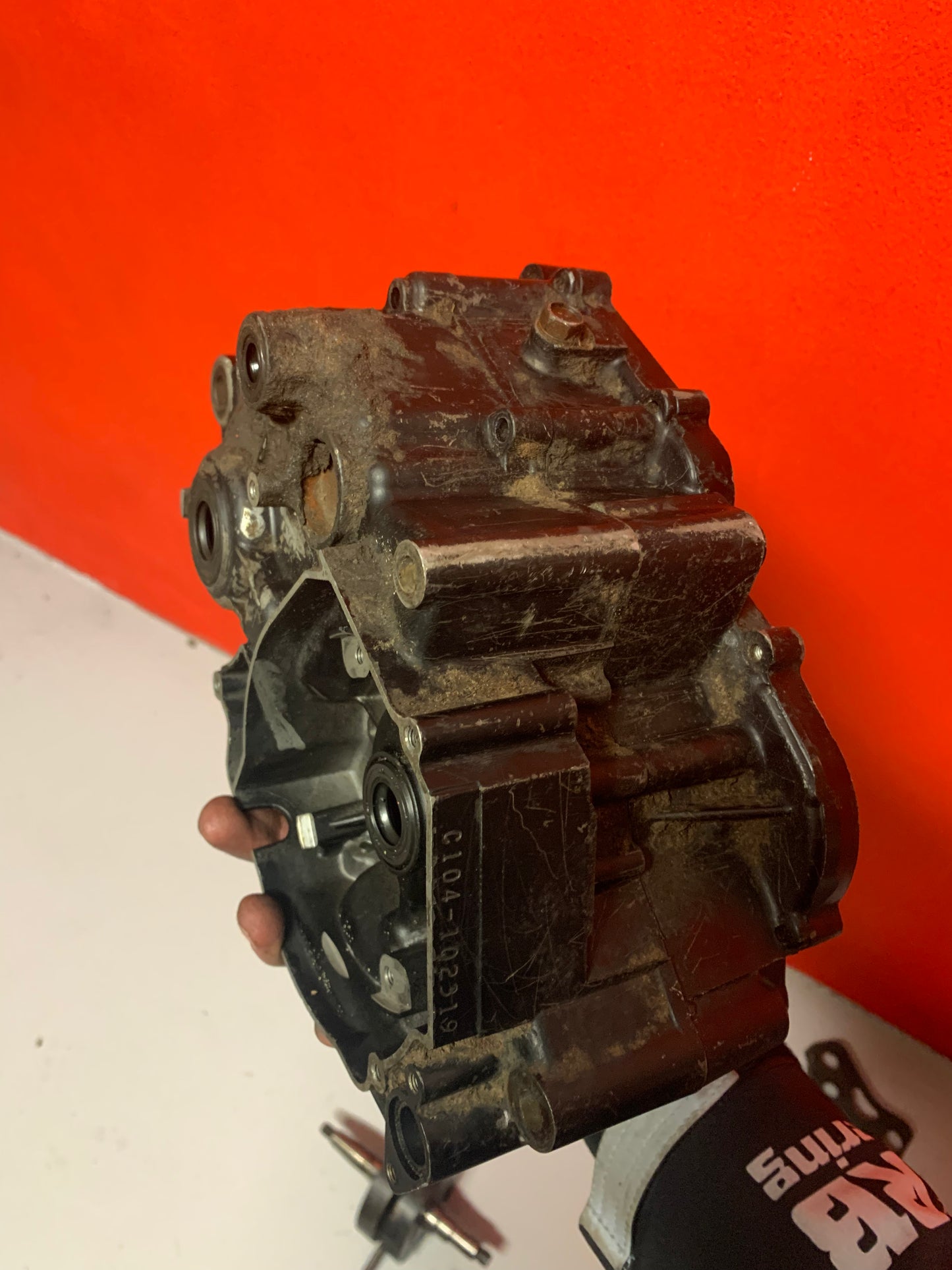 Suzuki RM80 engine 1983-1985 crankcase gearbox crankshaft