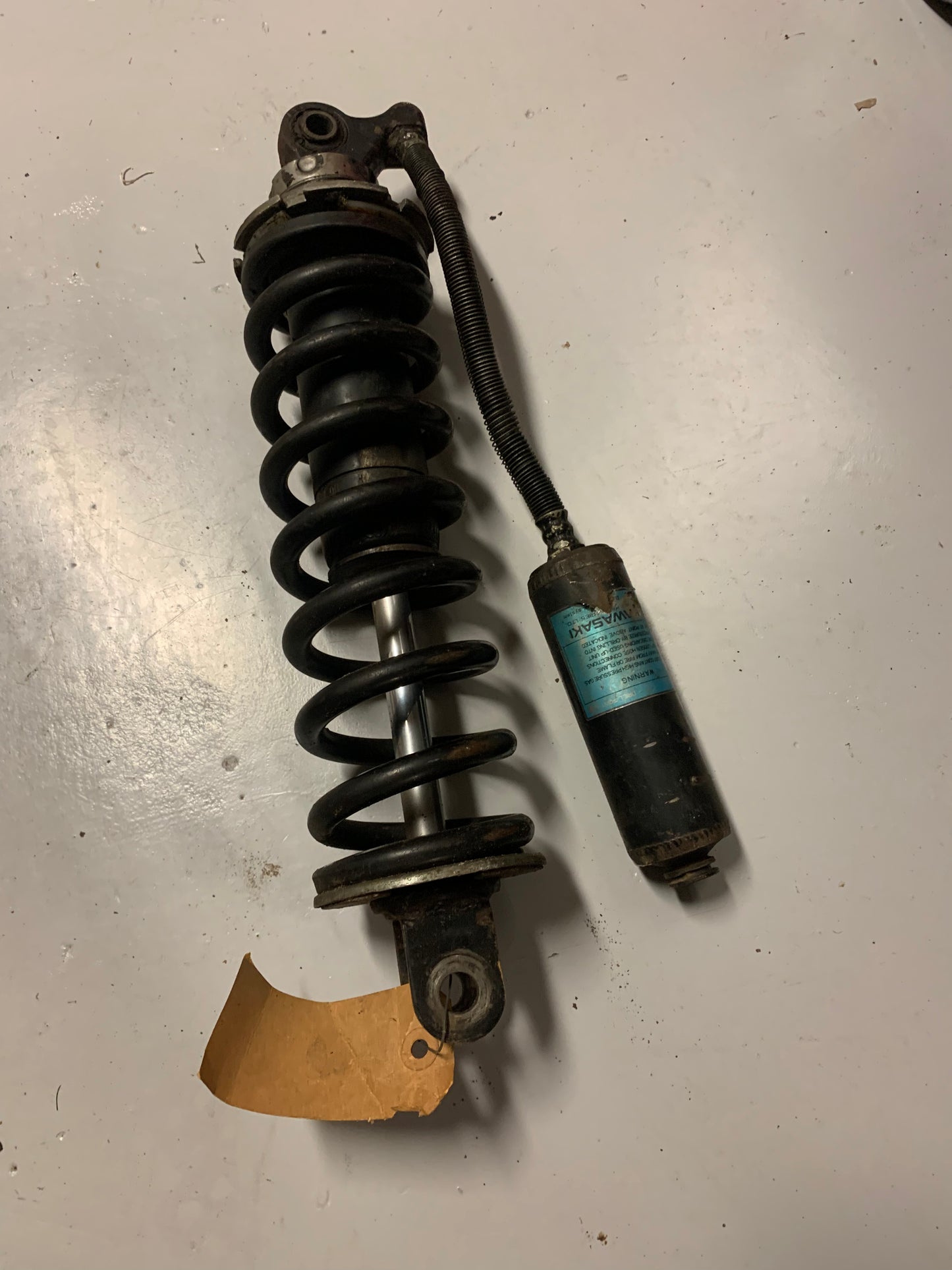 Kawasaki KX125 1980 rear shock absorber.