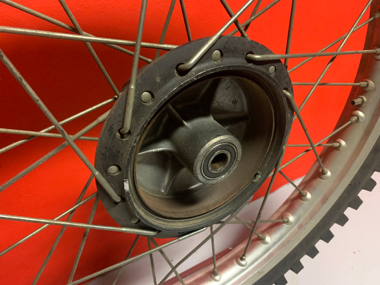 Yamaha YZ 1983/84 front wheel. Almost new