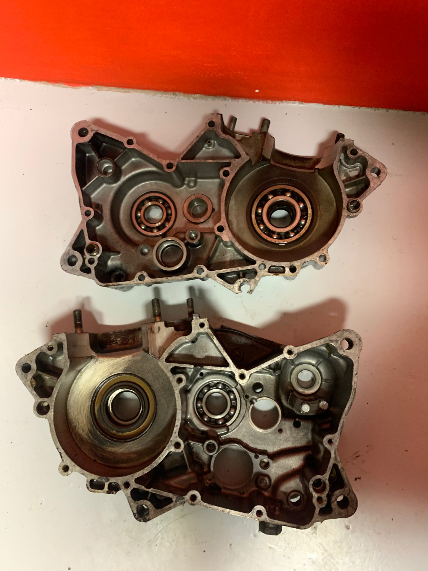 Suzuki RM400 Engine 1978 crankcase gearbox crankshaft