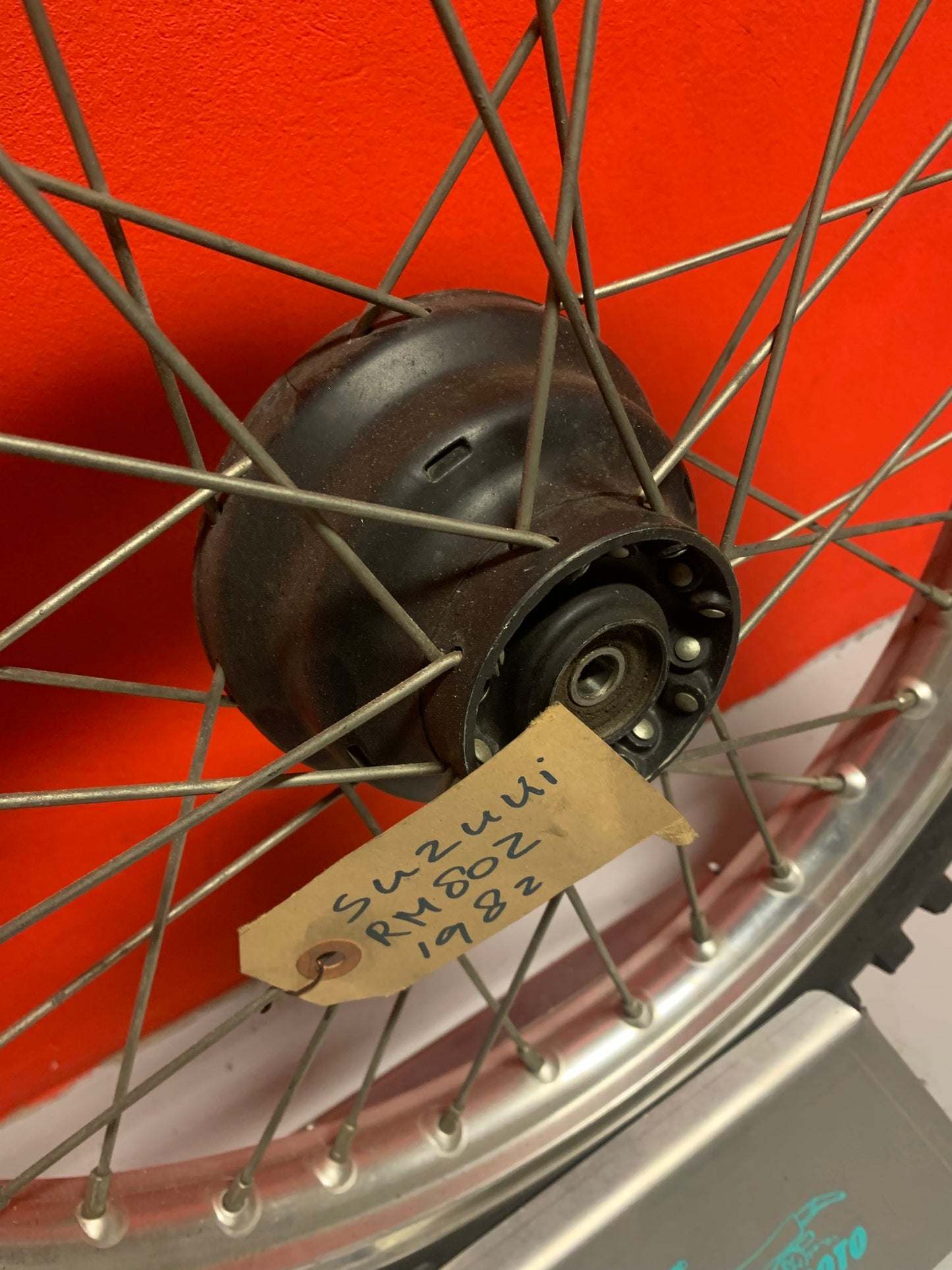 Suzuki RM80 1982 front wheel complete