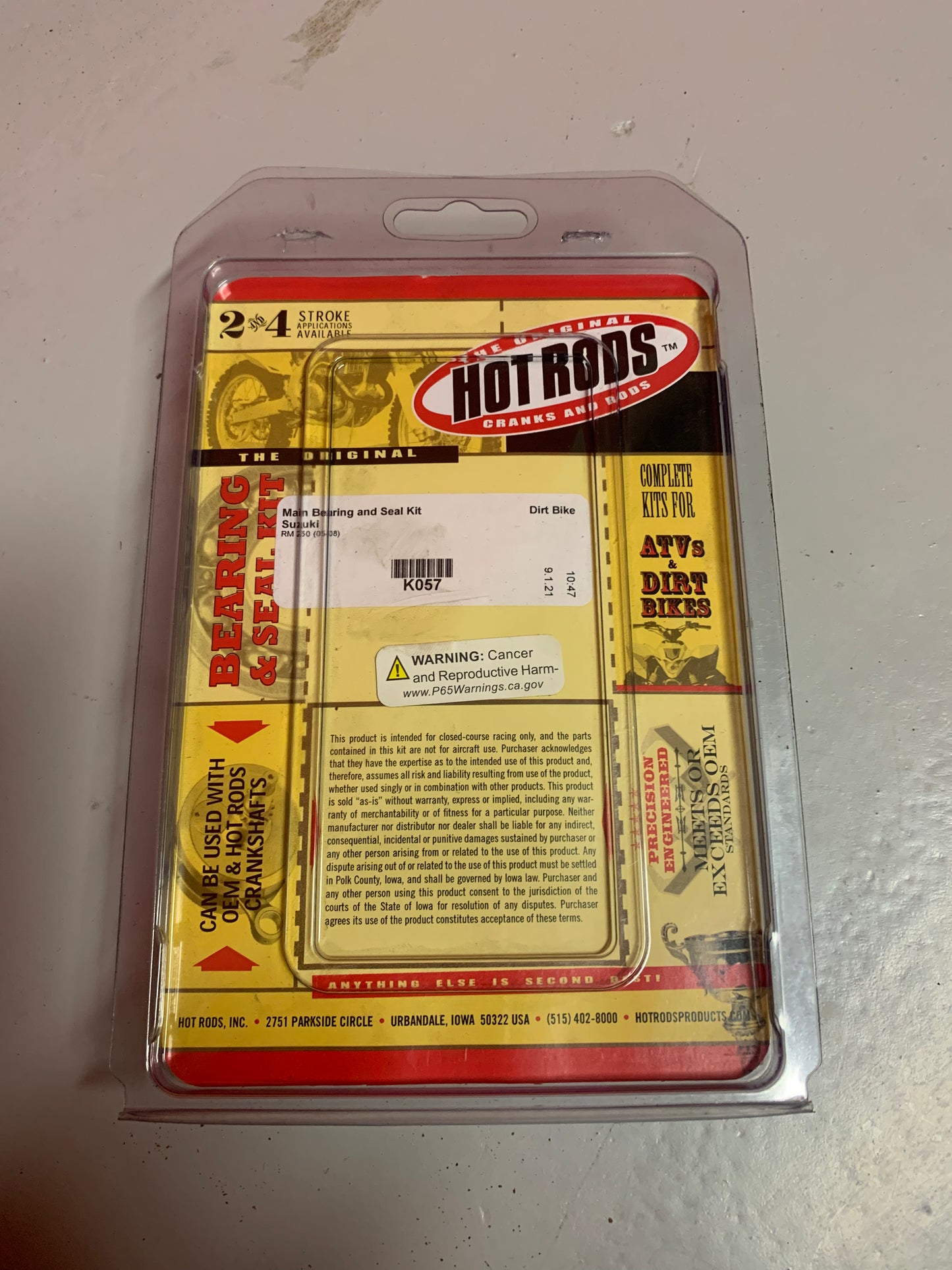 HotRods Cranckshaft bearing RM250 2005-2008